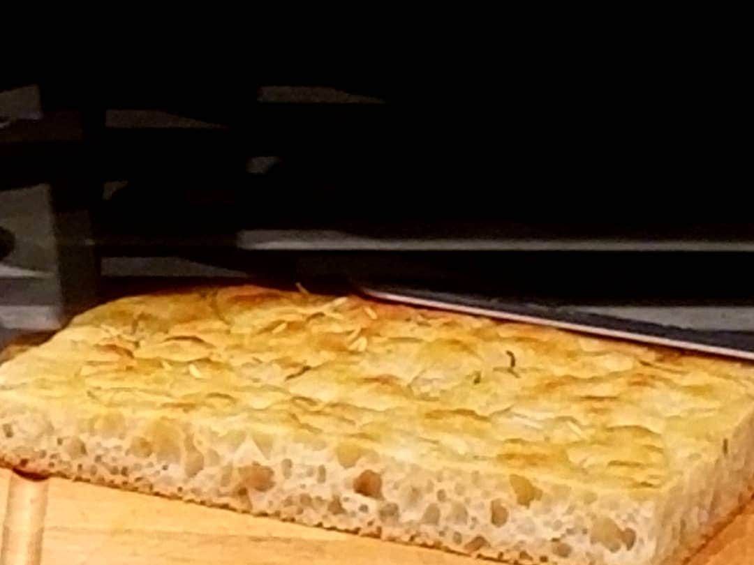 Loaf of freshly baked bread on a table