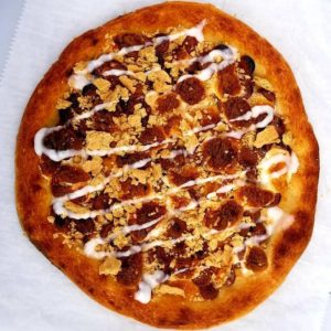 Wood fired S'mores pizza,